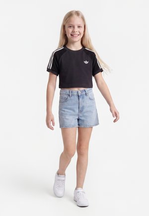 adidas Originals, STRIPE TEE JUNIOR - Βασικό μπλουζάκι - black