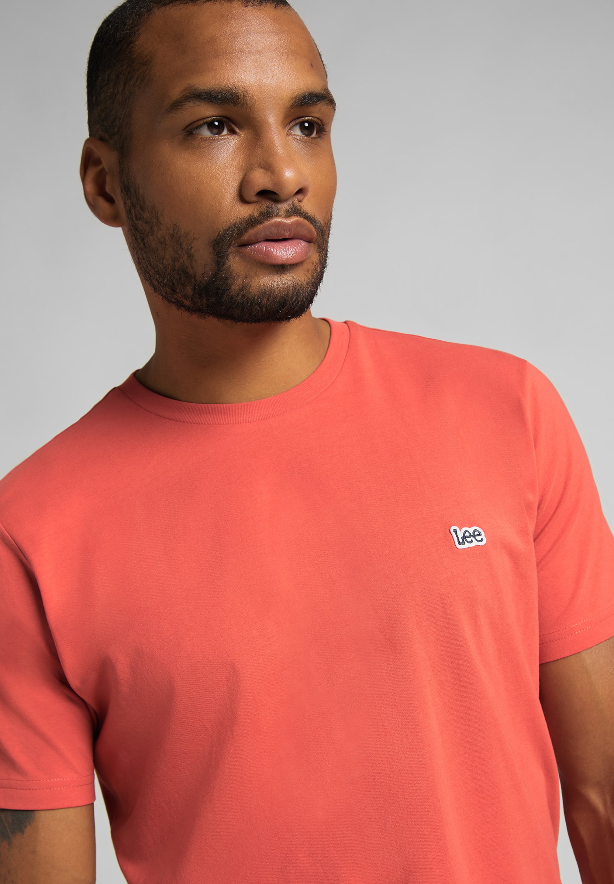 PATCH TEE - T-Shirt basic - washed red 