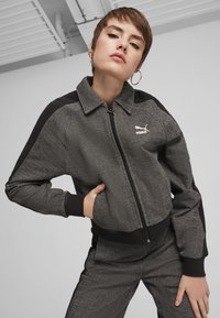 Puma Mikina na zip - black alpine snow