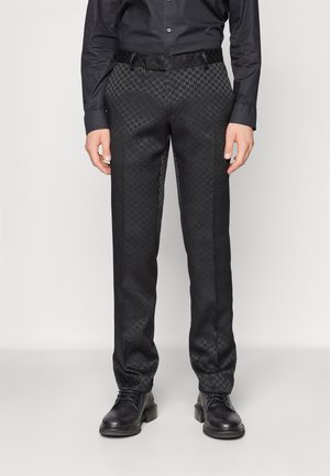 TROUSERS COSMOS - Suit trousers - black