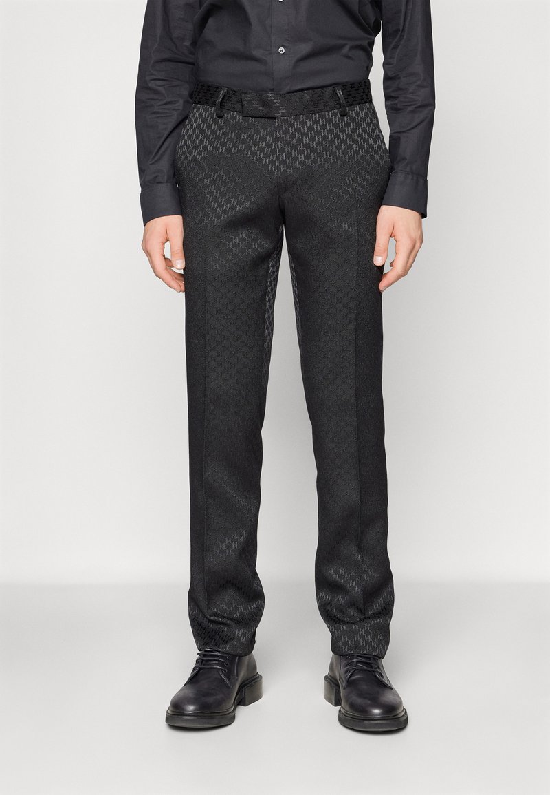 KARL LAGERFELD TROUSERS COSMOS - Suit trousers - black
