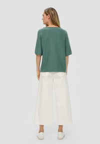 s.Oliver U-BOOT-AUSSCHNITT - T-Shirt basic - petrol