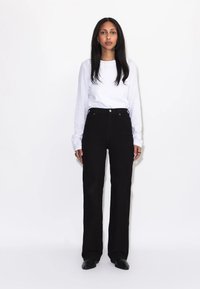 Dr.Denim MOXY HIGH STRAIGHT - Jeans Straight Leg - solid black
