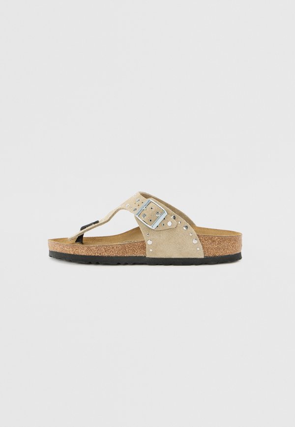 GIZEH RIVET LEVE NARROW - Sandals - taupe