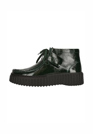 TORHILL MOSS - Schnürstiefelette - e green patent