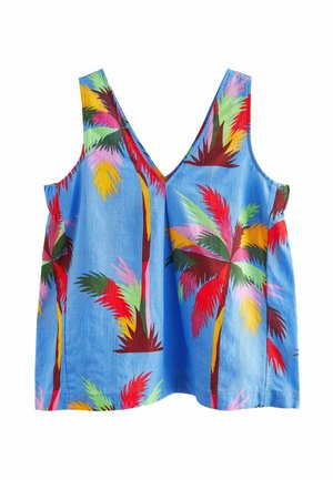 BLEND  REGULAR FIT - Blouse - blue palm print
