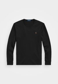 CUSTOM SLIM FIT SOFT COTTON T-SHIRT - Långärmad tröja - black