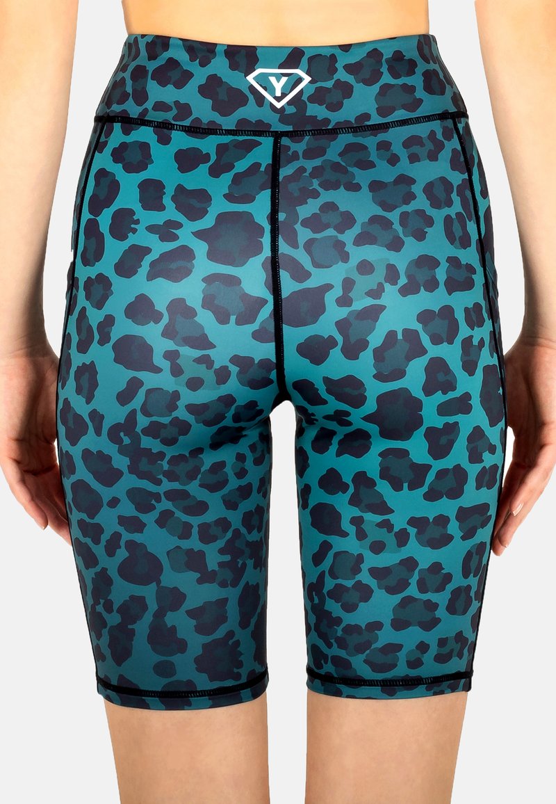 Damen Sportbekleidung | Yoga Hero BIKER SHORTS GREEN LEOPARD Tights green leopard/grün - SX32872 Damen Sportbekleidung | Yoga Hero BIKER SHORTS GREEN LEOPARD Tights green leopard/grün - SX32872