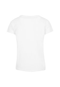 Hvid bomulds t-shirt med korte ærmer, rund halsudskæring og en glat tekstur; har en standardsnit og ingen synlige mønstre eller accenter.