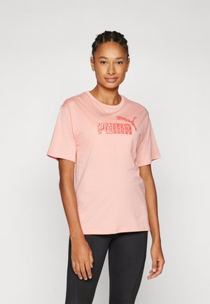 Puma GRAPHIC ANIMAL RELAXED TEE - Majica kratkih rukava s printom - pink fruit