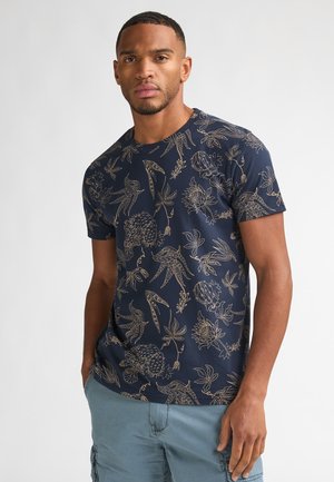 ALL-OVER ROCOSA - T-shirt print - navy blue