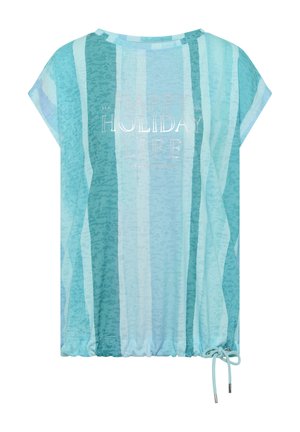 Cecil, T-SHIRT IN AUSBRENNER-OPTIK - T-shirt imprimé - crystal mint
