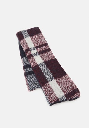 Scarf - bordeaux/dark blue/offwhite