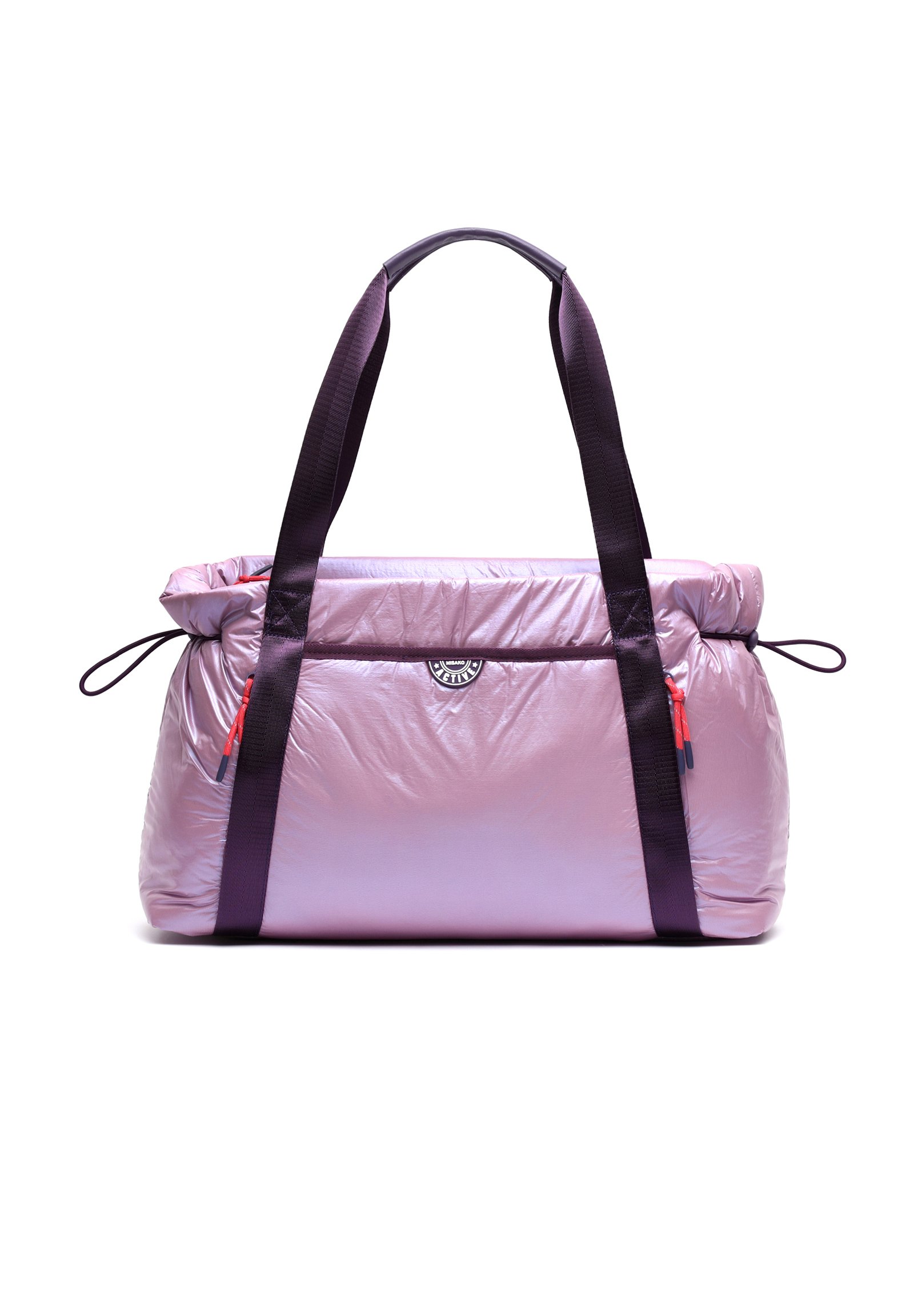 MISAKO Deva Tote Bag Media – Stampa Floreale, Tracolla Rimovibile, Colore Nero, 24x34x14 Cm