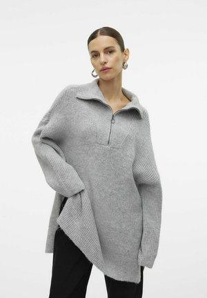 Vero Moda VMPERNILLA - Jumper - light grey melange
