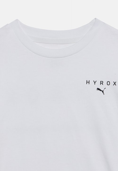 PUMA HYROX TEE UNISEX - Print T-shirt - white — photo 3