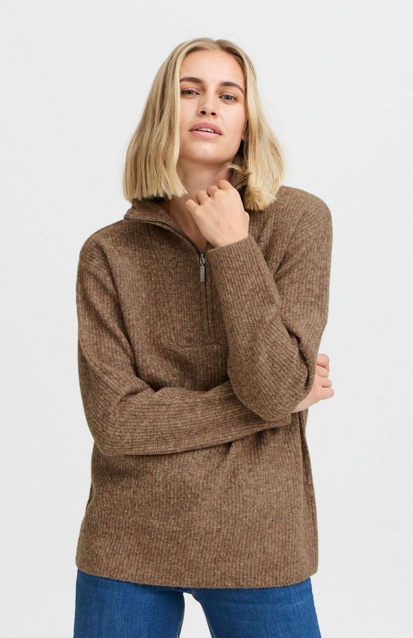 PZASTRA Zipper Roll Neck - Sweatshirt