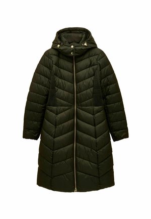 REGULAR FIT - PEMBURY SHOWERPROOF LONGLINE PADDED WITH HOOD  - Wintermantel - khaki green
