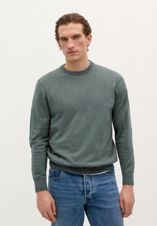 SKULL ROUND NECK - Strickpullover - khaki