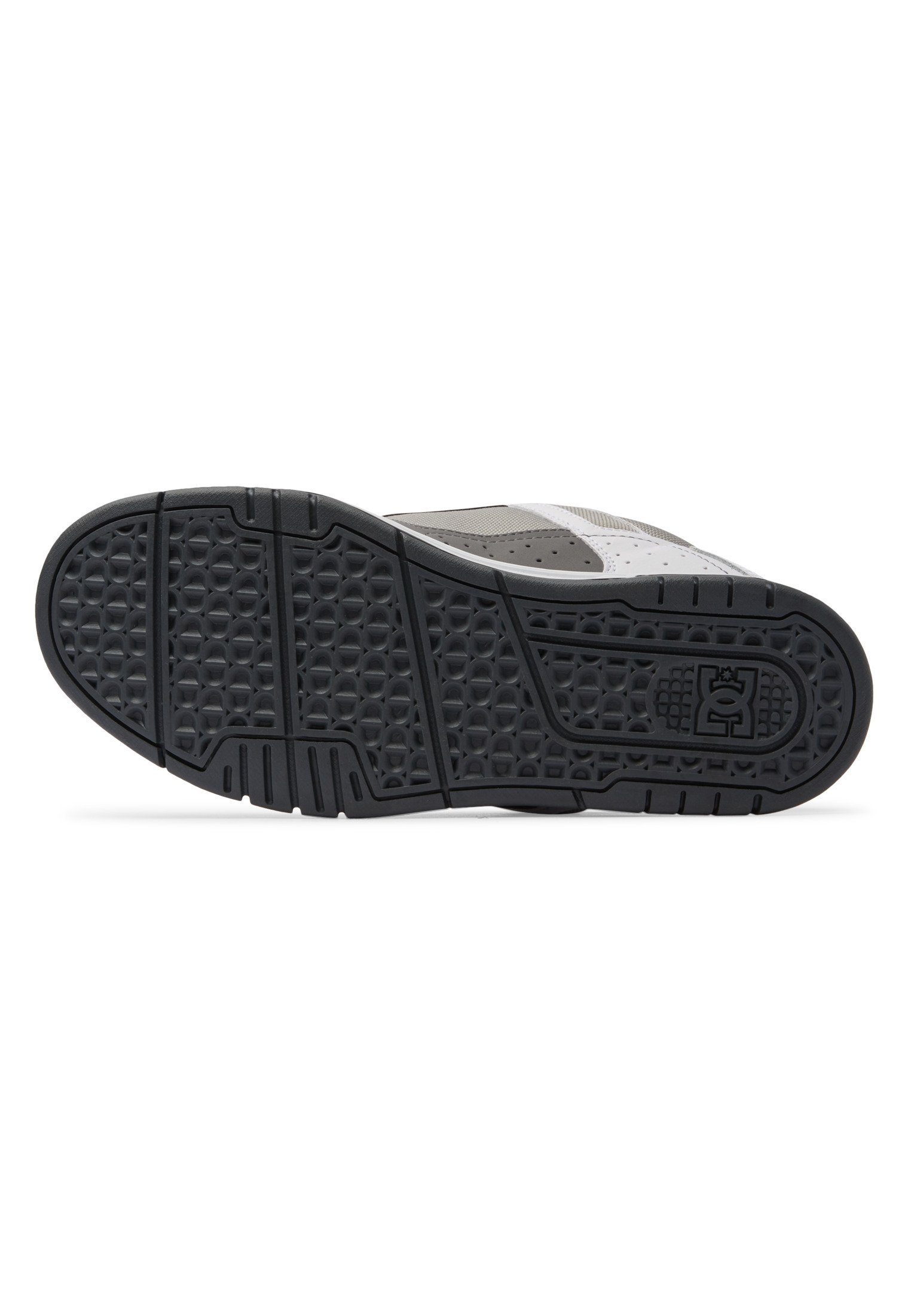 DC Scarpe Da Skate Construct Uomo - Bianco/Rosso/Grigio, Taglia 40 EU - Suola Pill Pattern