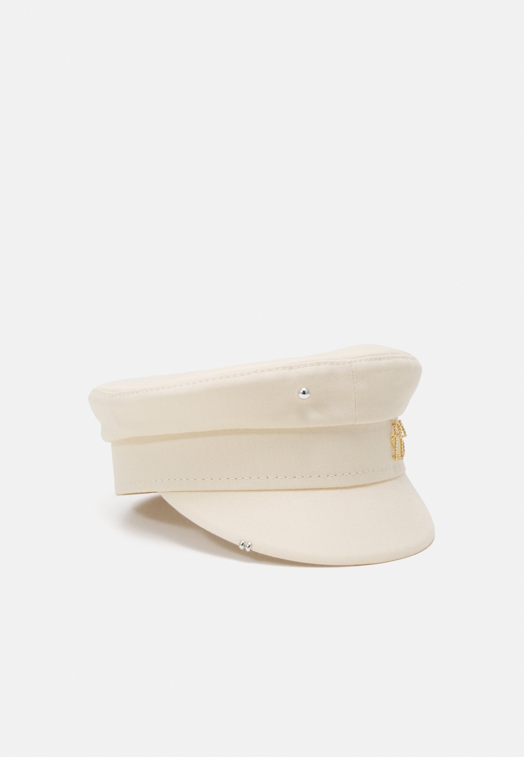 RUSLAN BAGINSKIY PIERCED BAKER BOY - Cap - ivory/white 