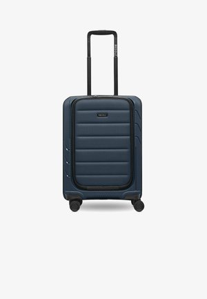 ESSENTIALS 4-ROLLEN KABINENTROLLEY SOFT-POCKET LAPTOPFACH - Maleta de cabina - blue