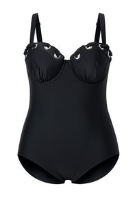 Ulla Popken EYELET UNDERWIRE - Costume da bagno - black