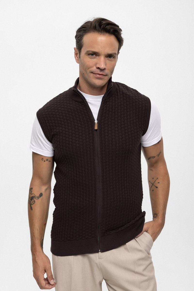 Felix Hardy - SLEEVELESS - Veste sans manches - dark brown, Agrandir