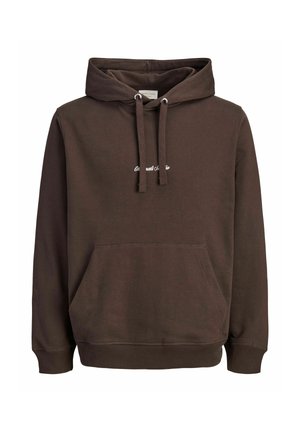 Jack & Jones, JORNORREBRO EMB SWEAT HOOD PLS - Felpa con cappuccio - java