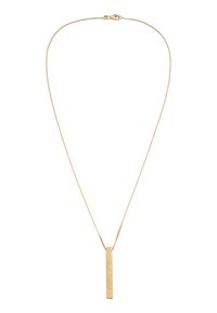 STRUCTURED BAR CHAIN - Halskæder - gold-coloured