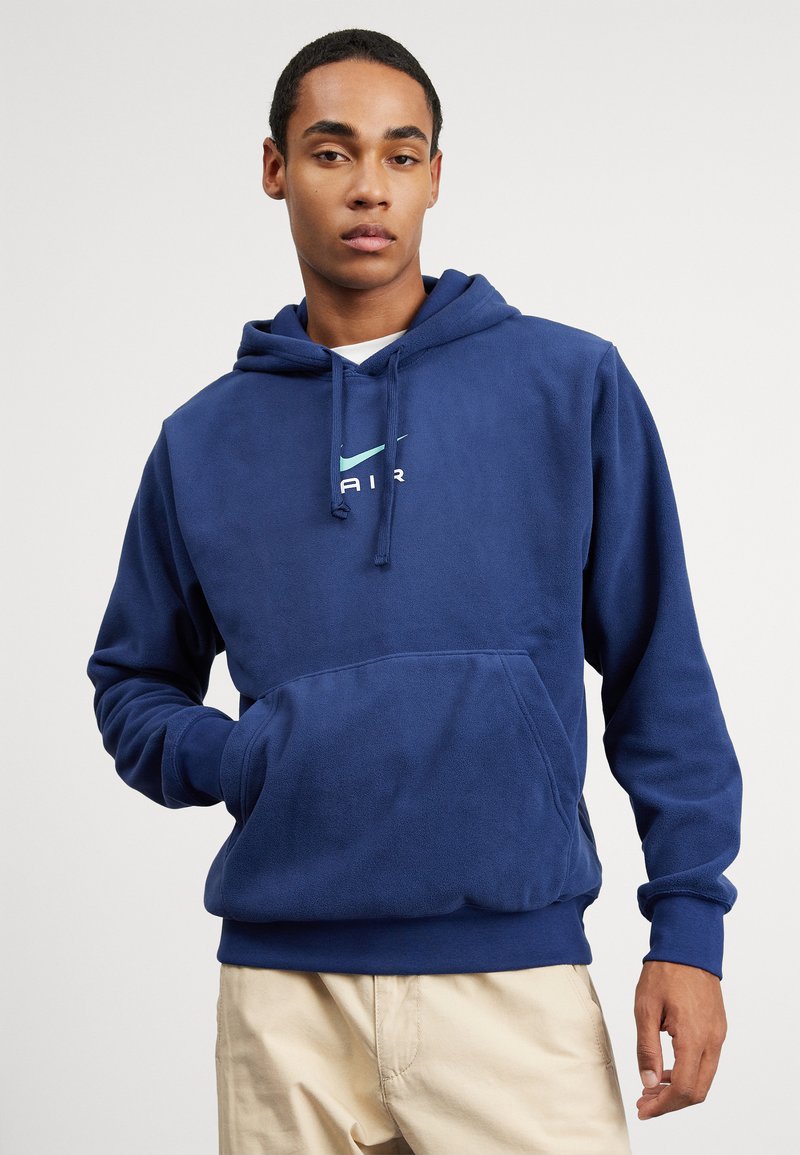 Nike Sportswear AIR HOODY POLAR - Felpa con cappuccio - midnight navy