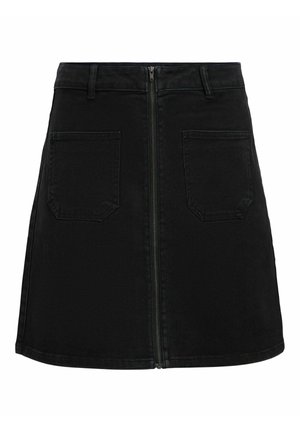 Object MINIROCK  - Gonna di jeans - black denim