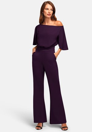 DROP SHOULDER - Jumpsuit - damson