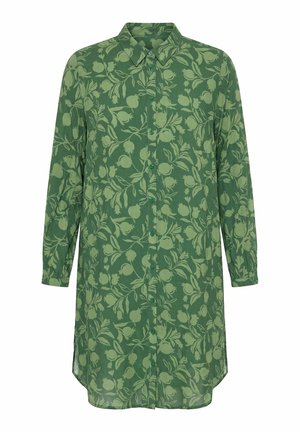 Studio Untold, LONGBLUSE, OVERSIZE SHAPE, GRANATAPFEL - Skjortebluser - dark green