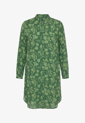 Studio Untold, LONGBLUSE, OVERSIZE SHAPE, GRANATAPFEL - Hemdbluse - dark green