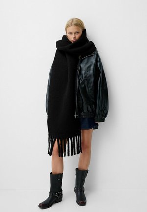 Bershka COLOURED - Écharpe - black