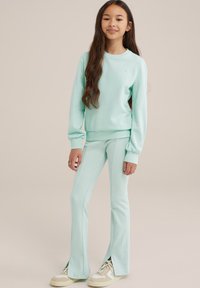 WE Fashion Auduma bikses - green