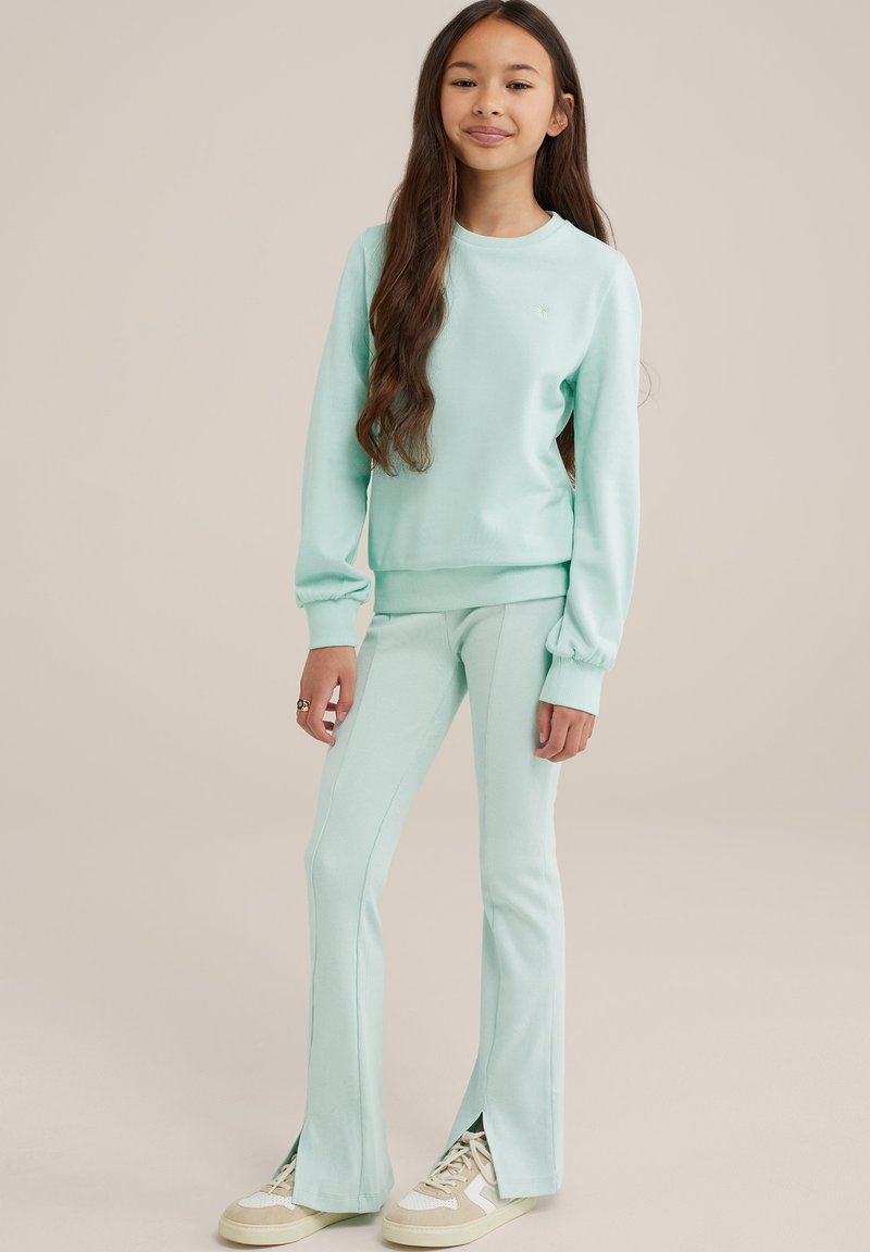 WE Fashion Auduma bikses - green