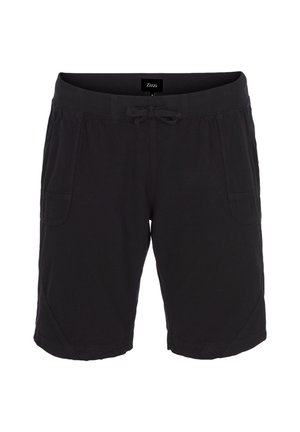 Zizzi MIT TASCHEN - Tracksuit bottoms - black