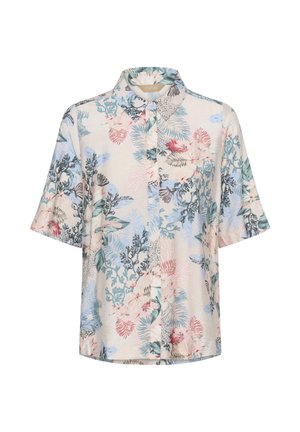 Culture, CULOTUS GREECE SHIRT - Chemisier - whitecap/blue leaf