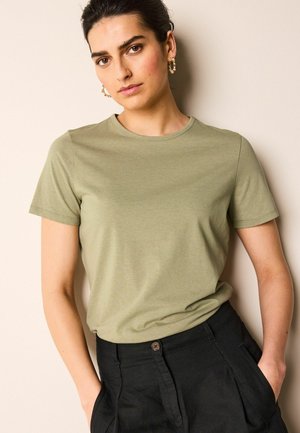 THE EVERYDAY CREW NECK RICH SHORT SLEEVE- REGULAR FIT - Navadna majica - olive green