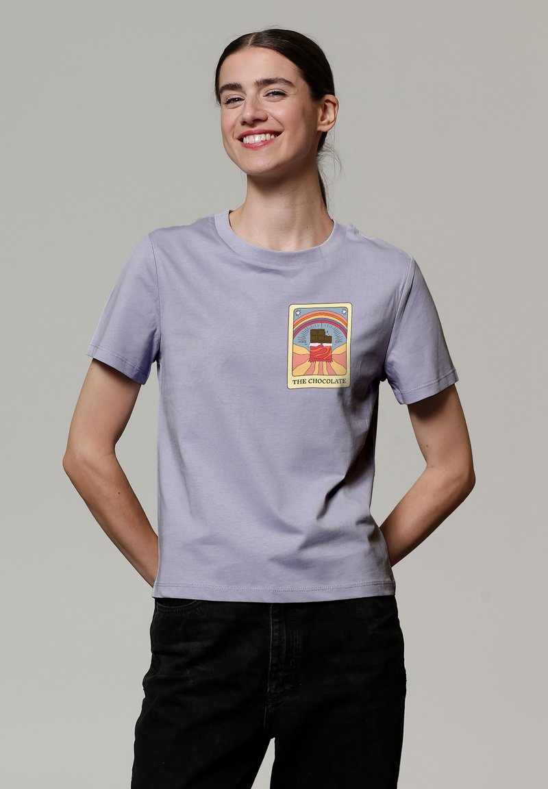 watapparel TAROT THE CHOCOLATE - T-shirt print - lavender