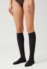 ITEM m6 TOUCH CONSCIOUS 50 DEN - Kniestrümpfe - almost black