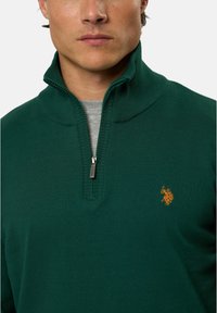 U.S. Polo Assn. BRISON HALF ZIP - Džemperis - rain forest