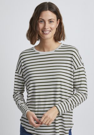 FREMFLORAL 3 T - Langærmet T-shirt - olive night mix