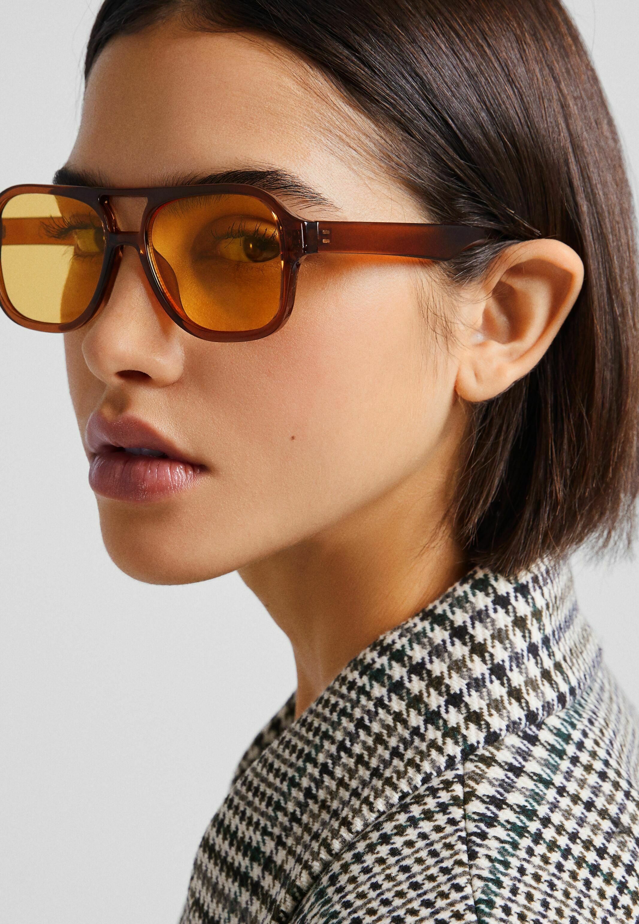 Bershka RETRO - Occhiali da sole - brown/marrone - Zalando