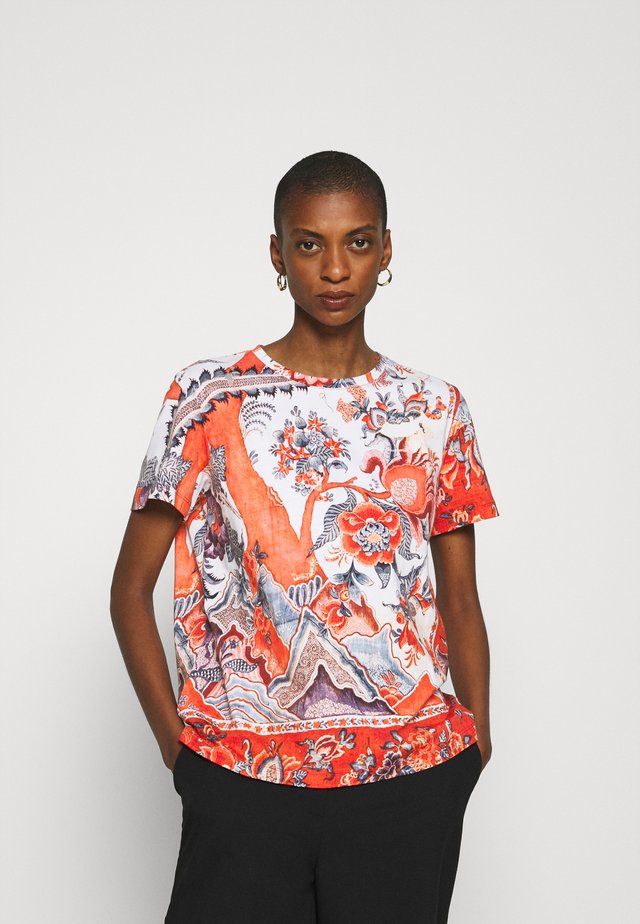 SELMARIS - Print T-shirt - carmin