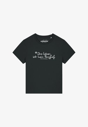 watapparel, DAS LEBEN IST KEIN PONYHOF - T-Shirt print - black