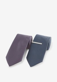 Next TEXTURED WITH 2 PACK REGULAR - Krawatte - pink navy blue
