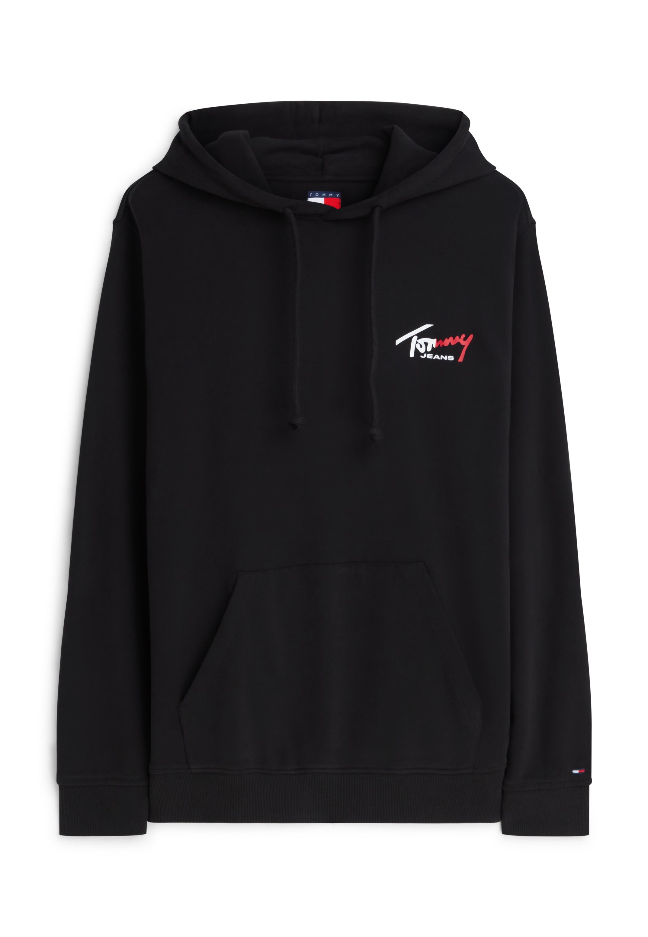 Tommy Jeans ENTRY SIGN HOODIE - Mikina s kapucí - black